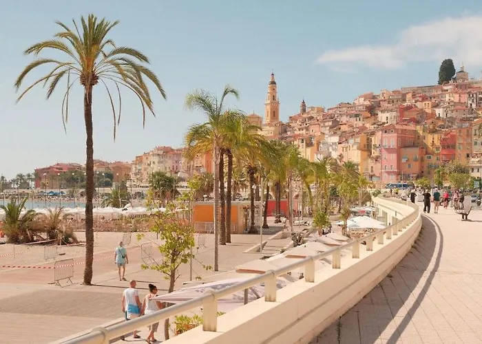 La - - Face A La - Clim Terrasse Lejlighed Menton